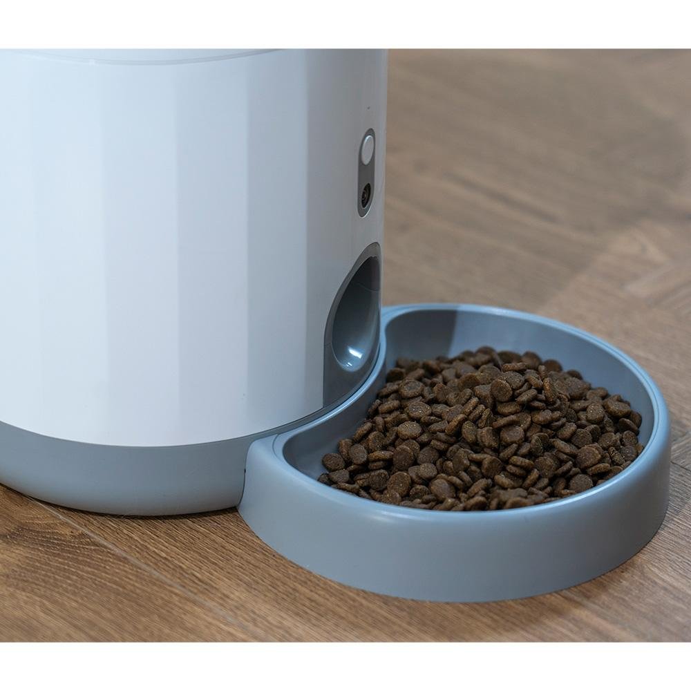 Comedouro Pet KaBuM! Smart 700, Branco - Controle via Aplicativo, Câmera 720p, Programação de porção - KBSN011