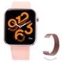 SmartWatch Kabum smart 500, Rosé, Pulseira Extra Rosé Magnético, Compatível IoT Tuya - KBSAC008