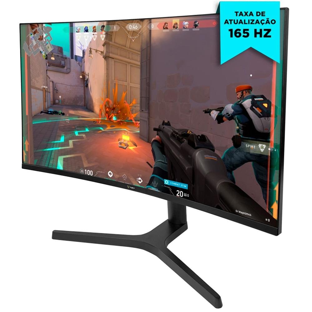 Monitor Gamer Husky 900  27 LED, Curvo Wide, WQHD, 165Hz, 1ms,  HDMI e DisplayPort, Adaptive Sync, VESA - HGMT009