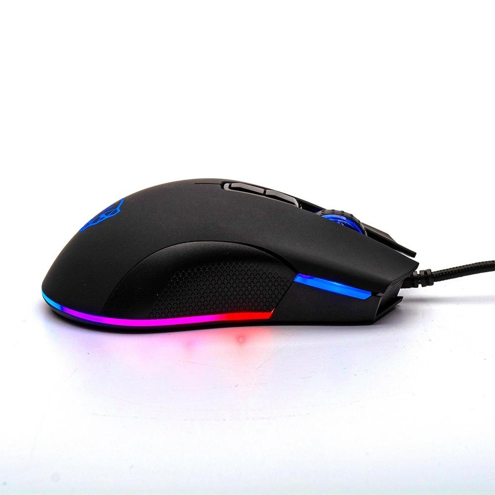 Mouse Gamer Motospeed V70 Essential, LED RGB, 12400 DPI, 7 Botões