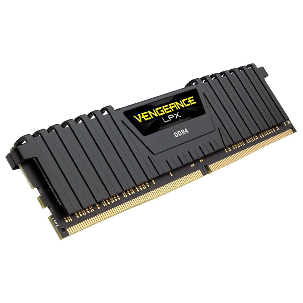 Memória RAM Corsair Vengeance LPX, 8GB, 3200MHz, DDR4, CL16, Preta - CMK8GX4M1E3200C16 Memória RAM Corsair Vengeance LPX, 8GB, 3200MHz, DDR4, CL16, Preta - CMK8GX4M1E3200C16