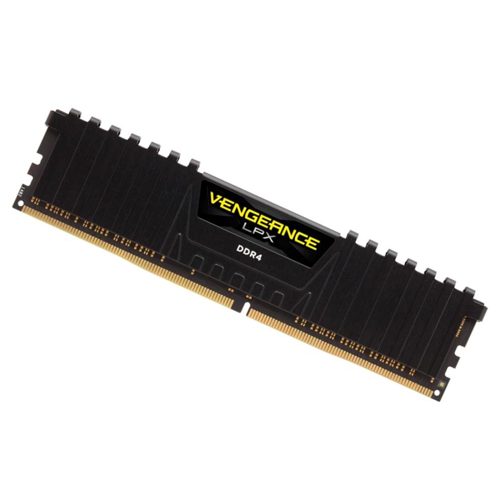 Memória RAM Corsair Vengeance LPX, 8GB, 3200MHz, DDR4, CL16, Preta - CMK8GX4M1E3200C16 Memória RAM Corsair Vengeance LPX, 8GB, 3200MHz, DDR4, CL16, Preta - CMK8GX4M1E3200C16