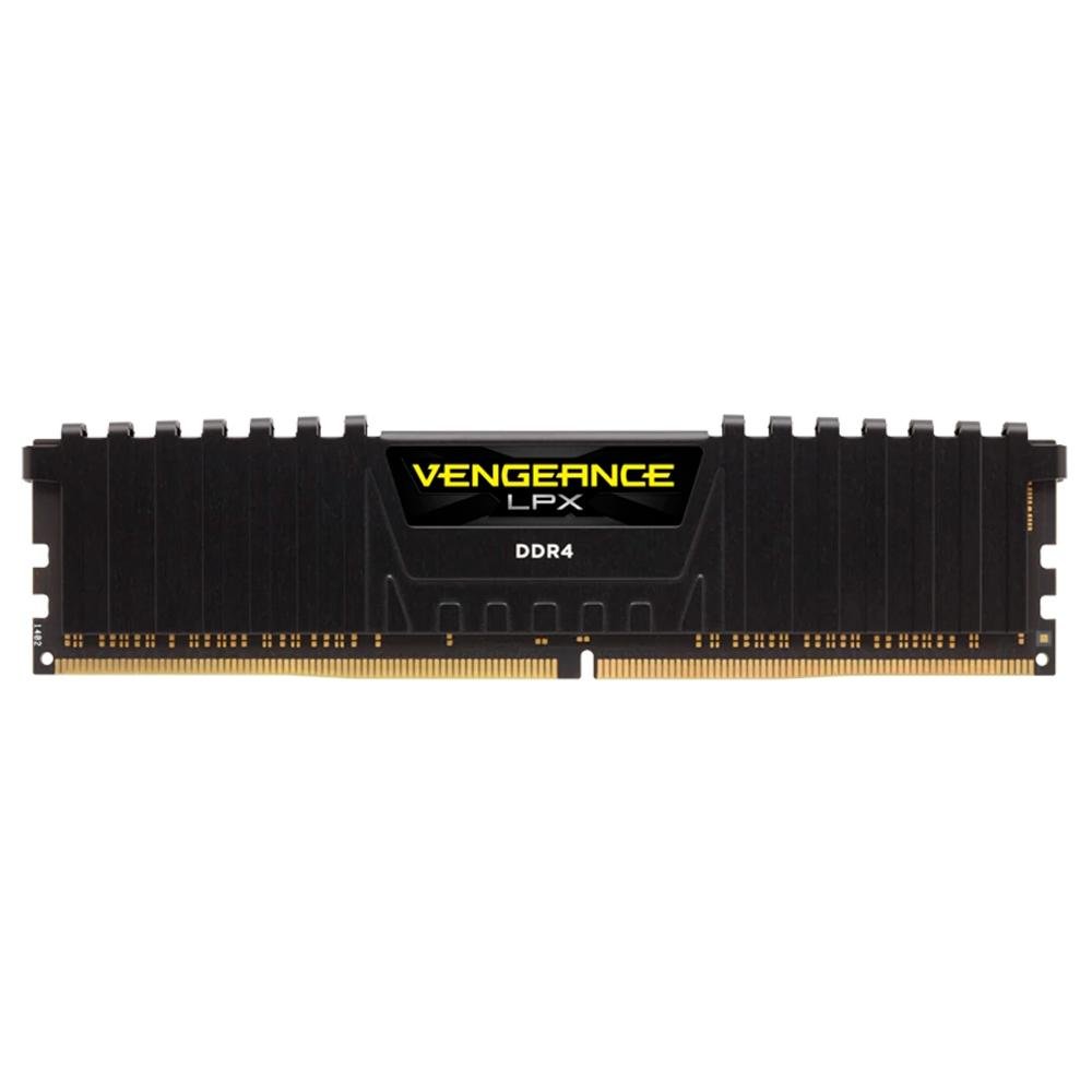 Memória RAM Corsair Vengeance LPX, 8GB, 3200MHz, DDR4, CL16, Preta - CMK8GX4M1E3200C16 Memória RAM Corsair Vengeance LPX, 8GB, 3200MHz, DDR4, CL16, Preta - CMK8GX4M1E3200C16