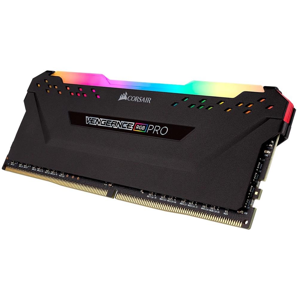 Memória RAM Corsair Vengeance RGB Pro, 8GB, 3200MHz, DDR4, CL16, Preta - CMW8GX4M1E3200C16 Memória RAM Corsair Vengeance RGB Pro, 8GB, 3200MHz, DDR4, CL16, Preta - CMW8GX4M1E3200C16