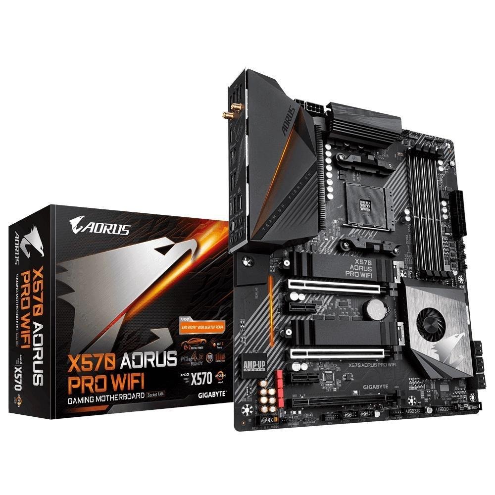 GIGABYTE X570 AORUS PRO マザーボード ATX AM4 Placa Mãe Gigabyte Aorus X570 Aorus Pro, Wi-Fi, AMD AM4, ATX, DDR4