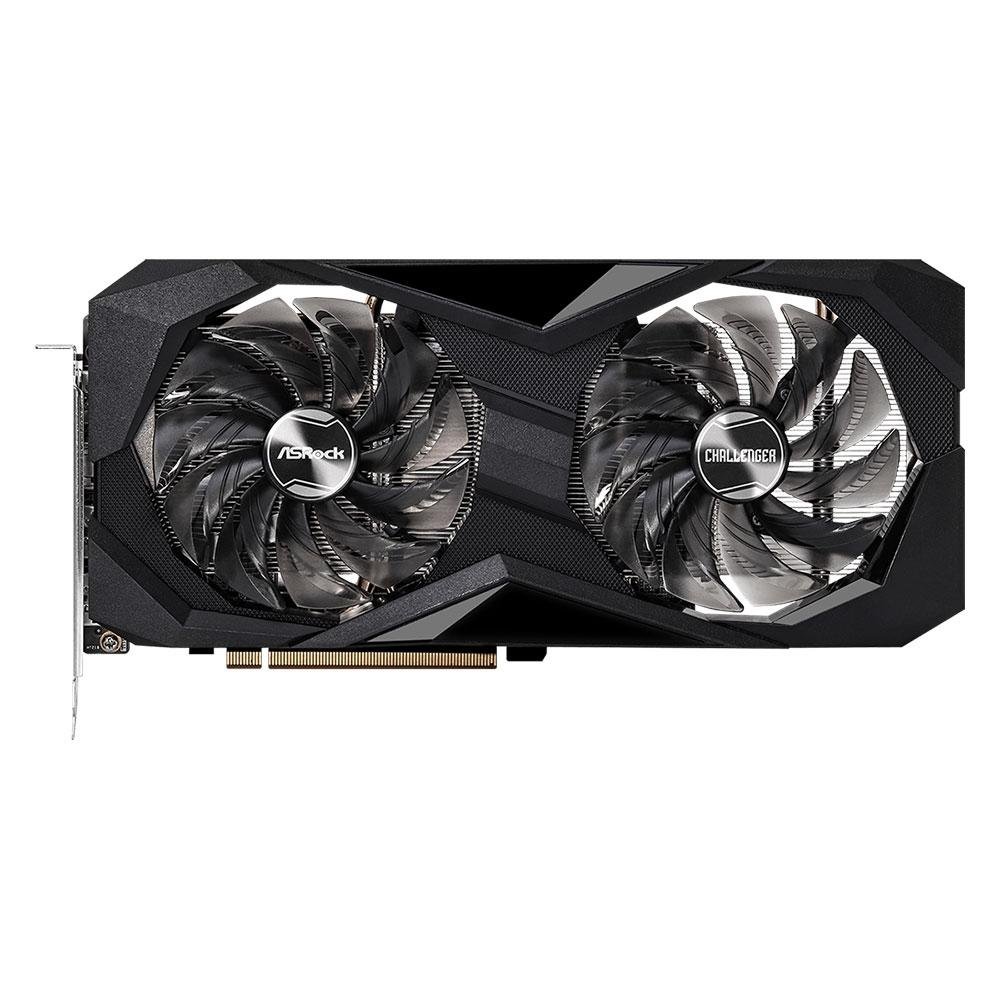 Imagem 2 de 5 do produto Placa de Vídeo RX 6600 XT Challenger D 8G OC ASRock AMD Radeon, 8GB GDDR6, Arquitetura RDNA, Ray Tracing - RX6600XT CLD 8GO