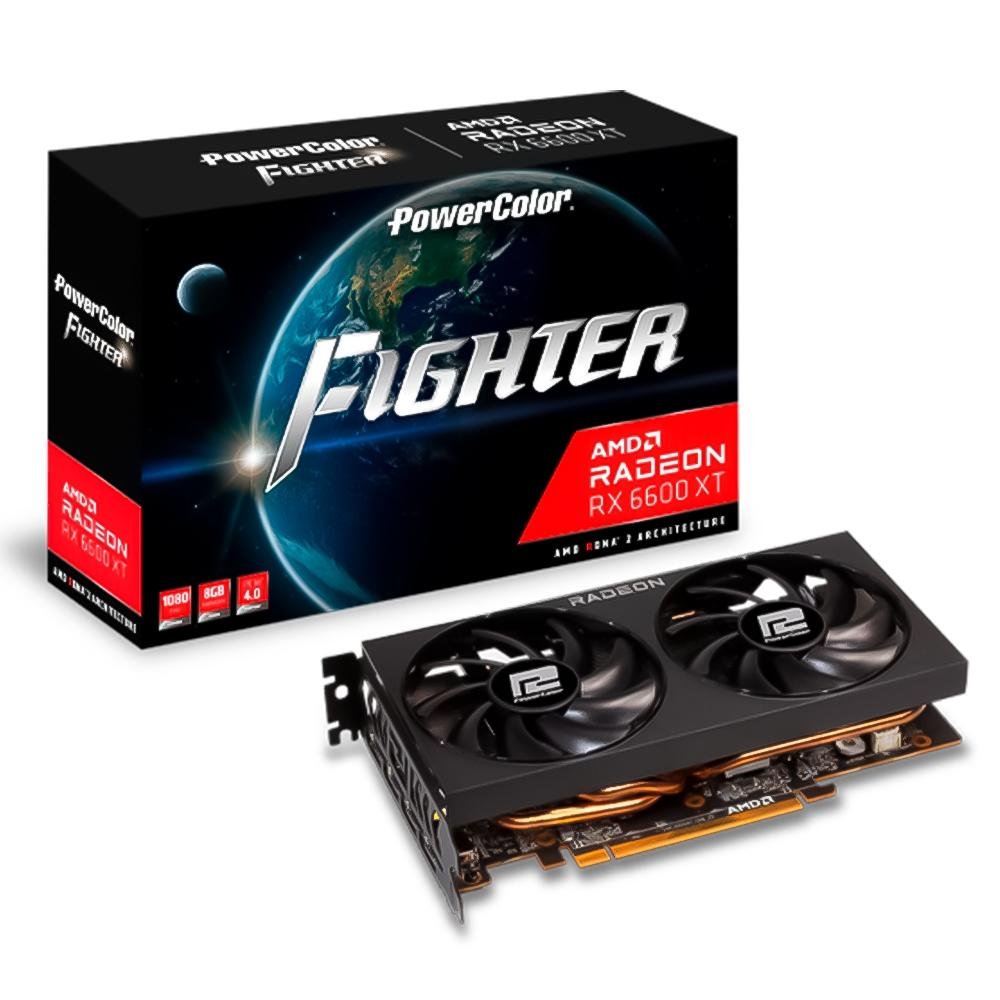 Placa de Vídeo Power Fighter AMD Radeon RX 6600 XT