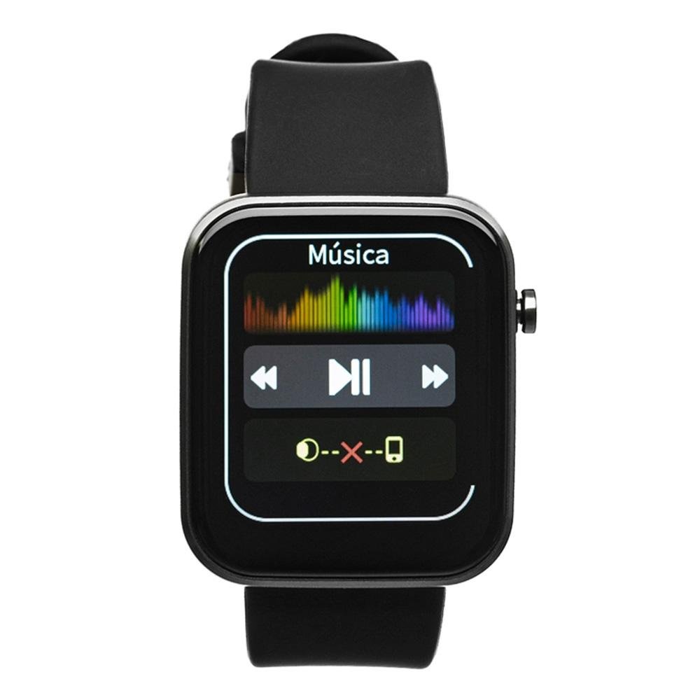 SmartWatch Balão.info Smart 500, Rosé, Pulseira Extra Cinza, Compatível IoT Tuya - KBSAC007 - view 3