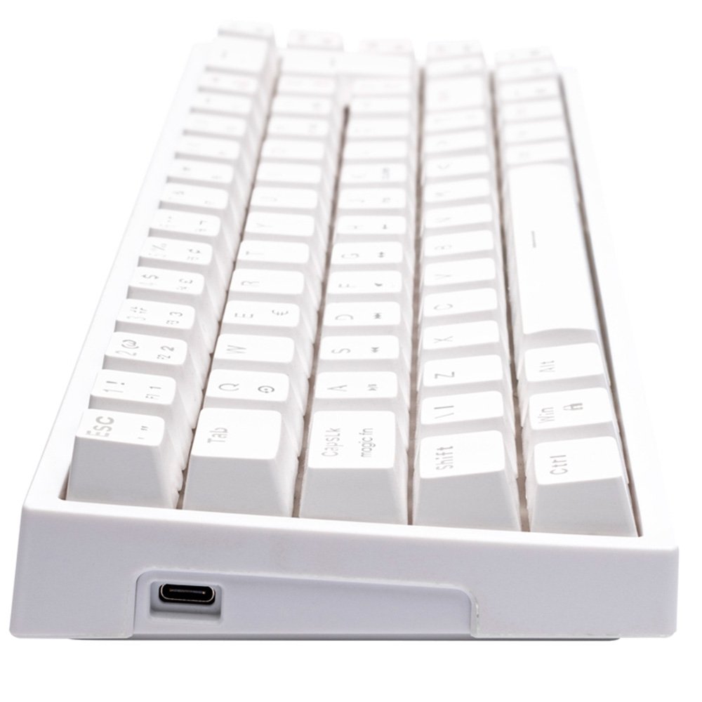 Teclado Mecânico Gamer Balão.info HailStorm, 65%, RGB, Switch Gateron Red, ABNT2, Branco - HTG002BRVR - view 4
