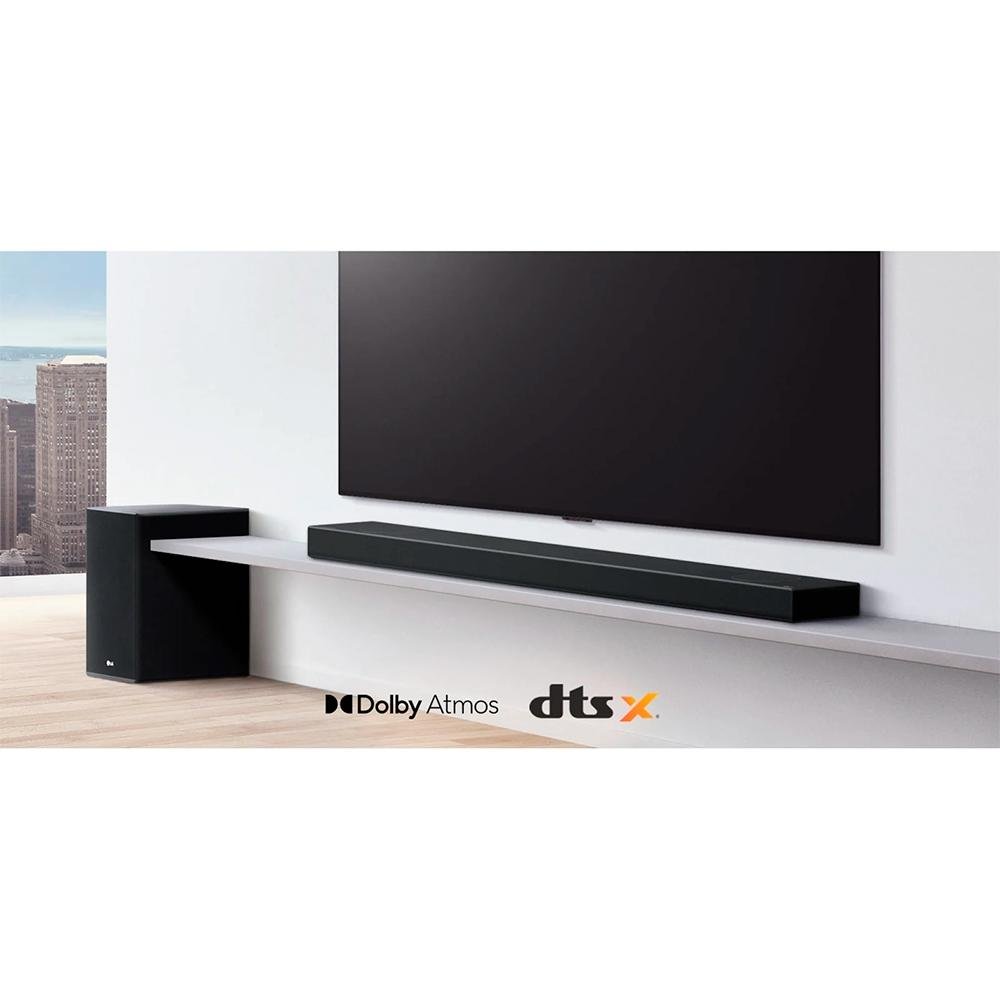 SoundBar LG Sp9A, 5.1.2 Canais, Bluetooth, 520W Rms, Alexa/Google Assistente, Dts X, Dolby Atmos, Preto - Sp9A SoundBar LG Sp9A, 5.1.2 Canais, Bluetooth, 520W Rms, Alexa/Google Assistente, Dts X, Dolby Atmos, Preto - Sp9A