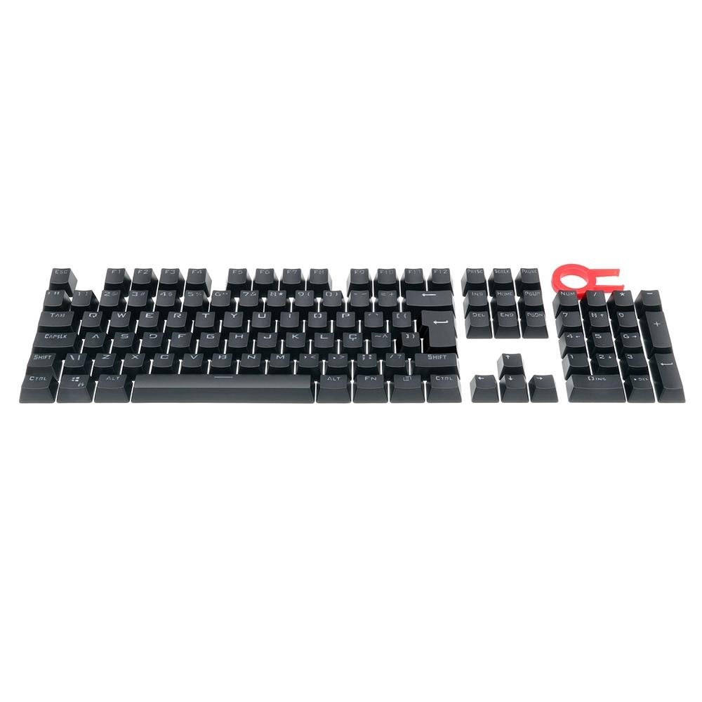 Teclas Redragon para Teclado Mecânico, Double Shot, 106 peças, ABNT 2, Preto - A108 Teclas Redragon para Teclado Mecânico, Double Shot, 106 peças, ABNT 2, Preto - A108