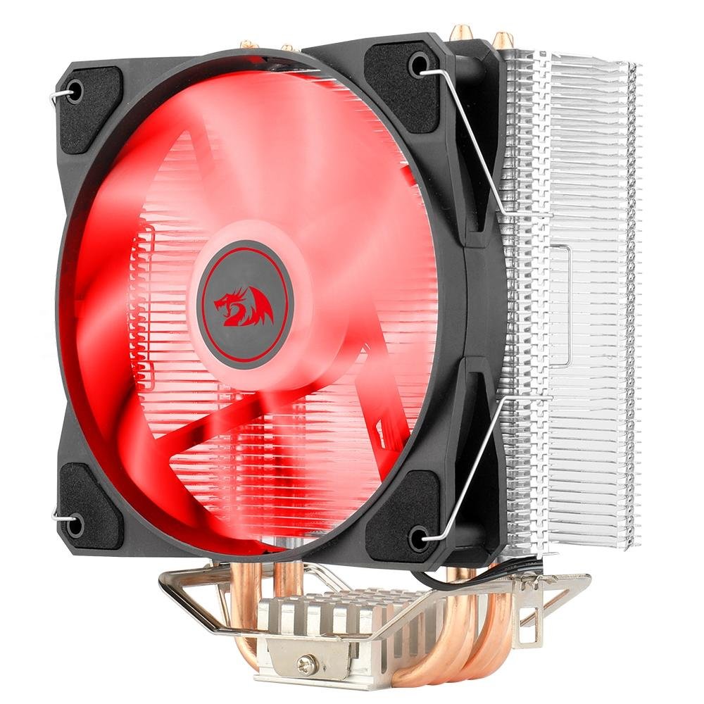 Imagem 6 de 7 do produto Air Cooler Redragon Tyr, LED Vermelho, AMD/Intel, 120mm, Preto - CC-9104R