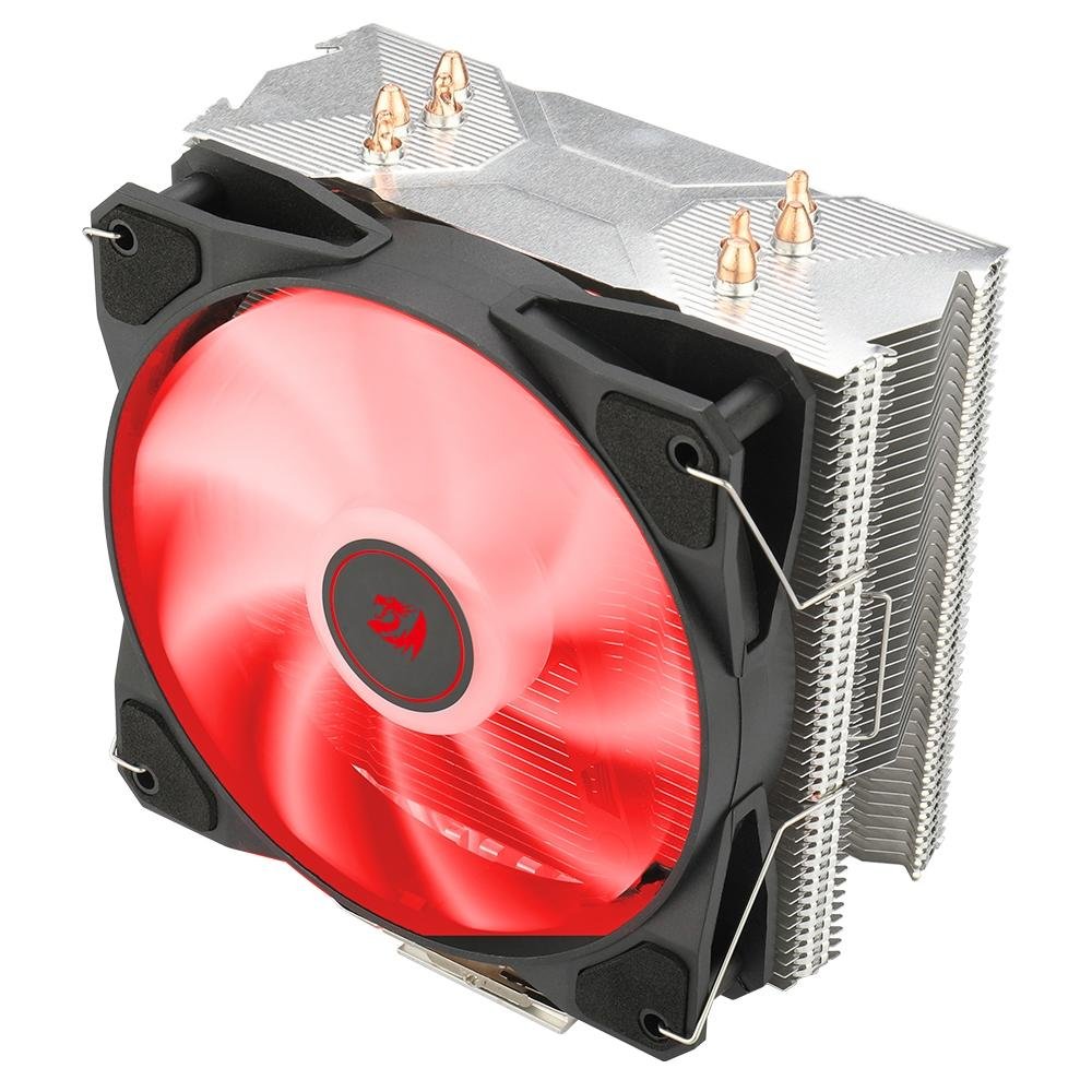 Imagem 3 de 7 do produto Air Cooler Redragon Tyr, LED Vermelho, AMD/Intel, 120mm, Preto - CC-9104R