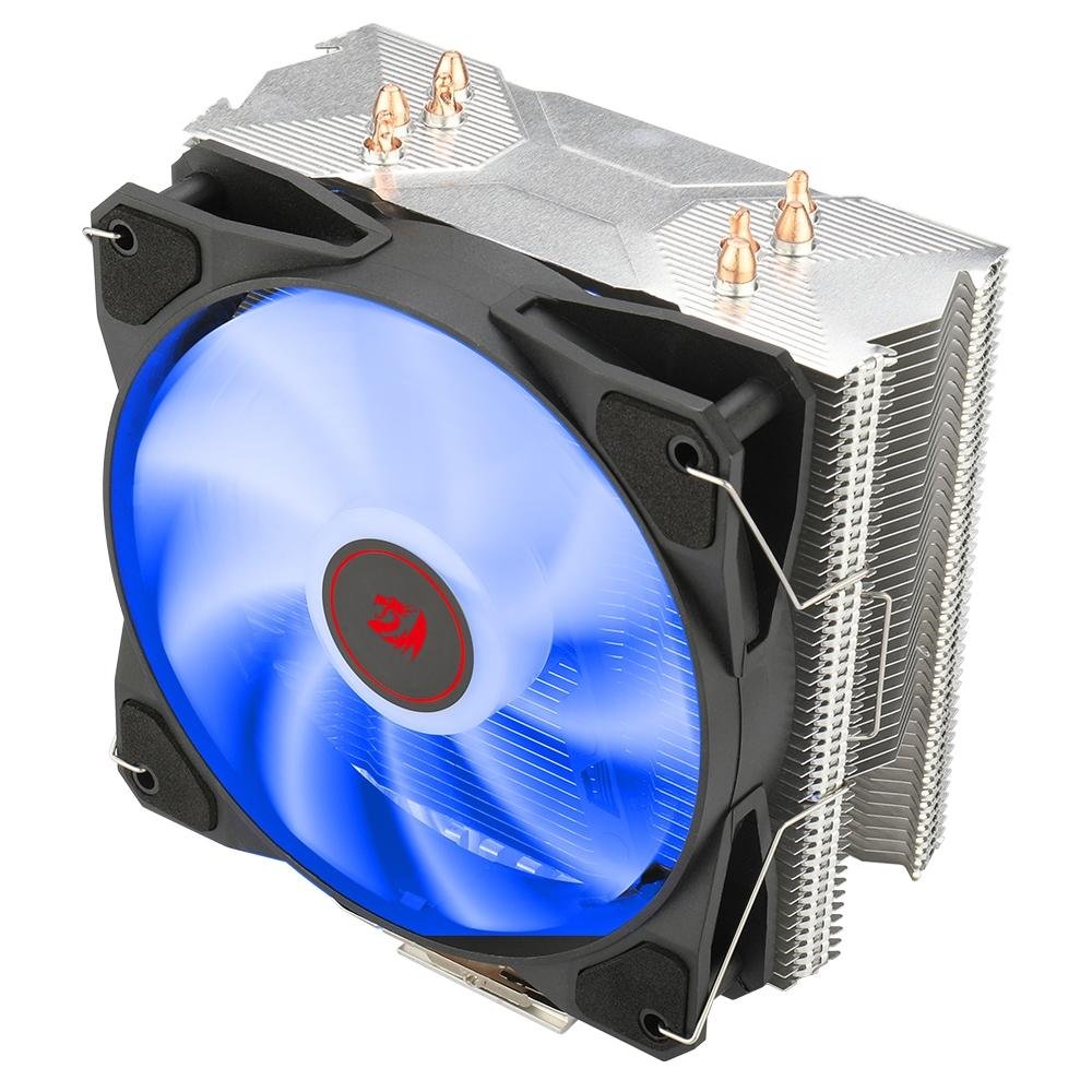 Imagem 4 de 8 do produto Air Cooler Redragon Tyr, LED Azul, AMD/Intel, 120mm, Preto - CC-9104B
