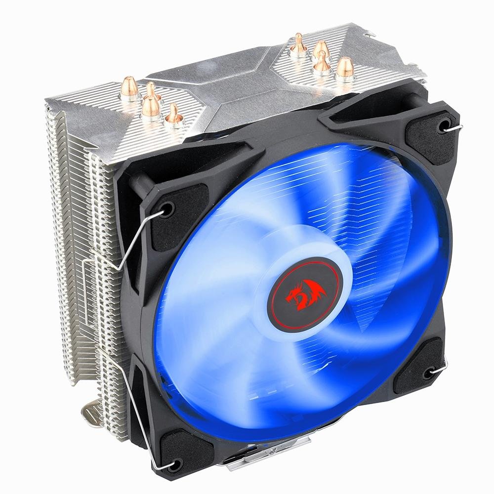 Imagem 3 de 8 do produto Air Cooler Redragon Tyr, LED Azul, AMD/Intel, 120mm, Preto - CC-9104B