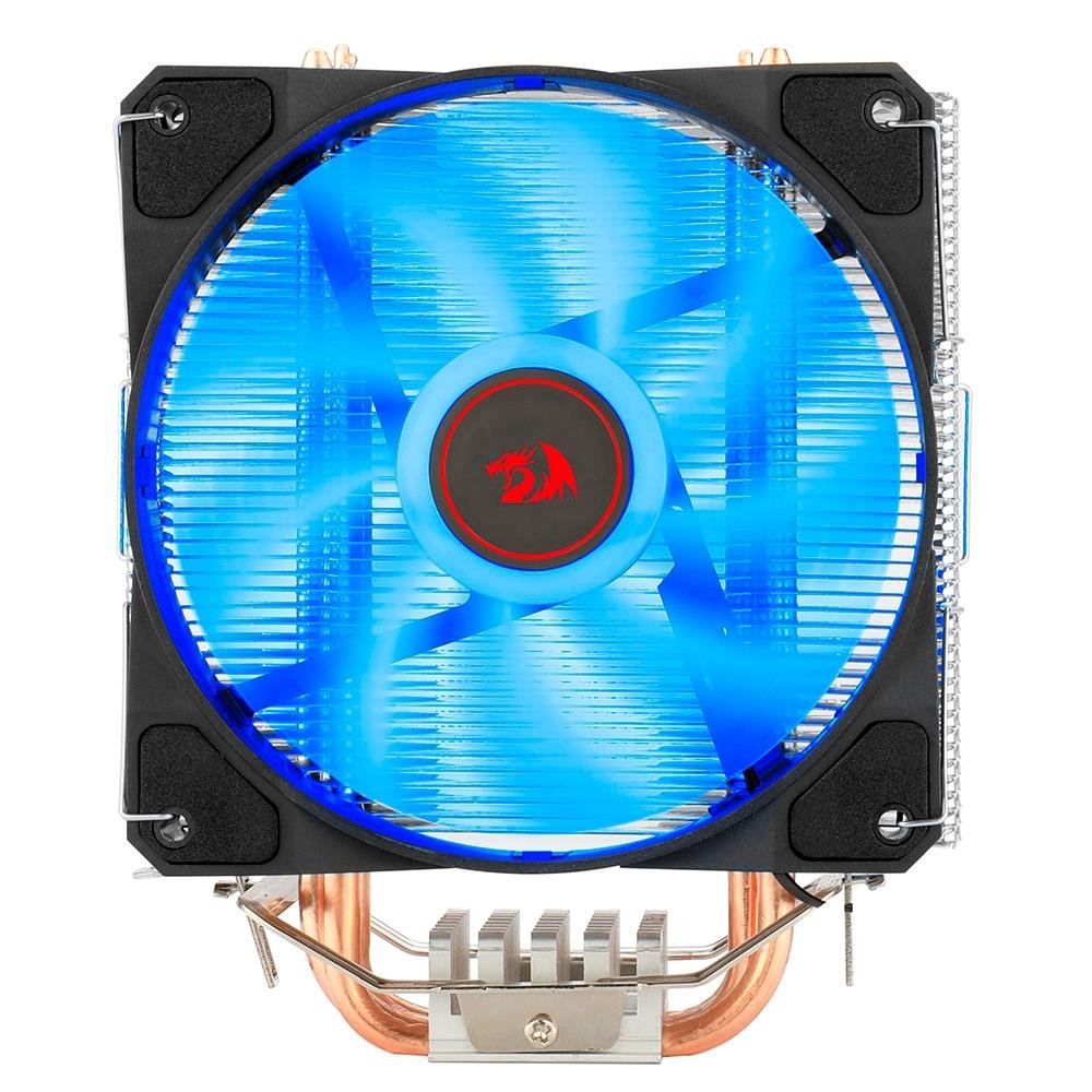 Air Cooler Redragon Tyr, LED Azul, AMD/Intel, 120mm, Preto - CC-9104B 4