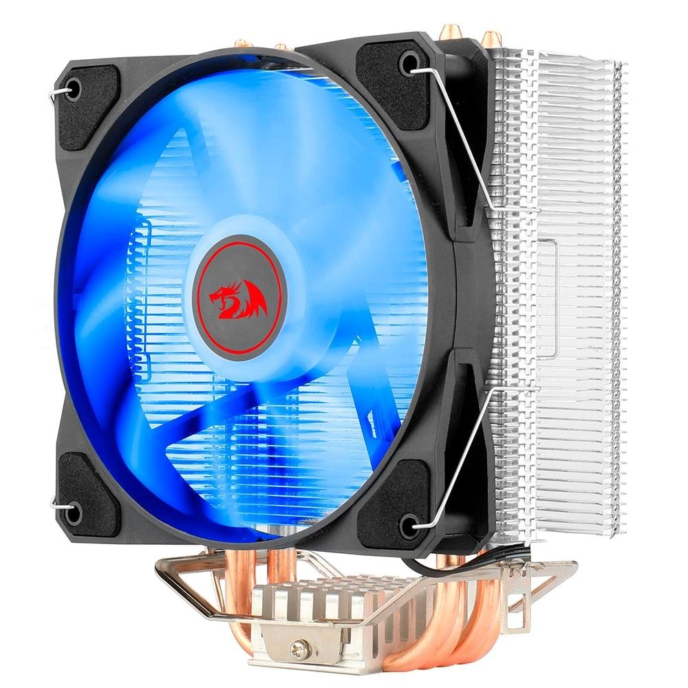 Imagem 2 de 8 do produto Air Cooler Redragon Tyr, LED Azul, AMD/Intel, 120mm, Preto - CC-9104B