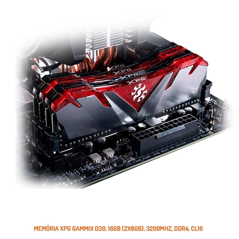Imagem 5 de 11 do produto PC Gamer OnPress Powered By Asus AMD Ryzen 7 5800X, RTX 3070 8GB, 16GB DDR4, SSD 500GB, Linux, Preto - ONGR758XT3716M25