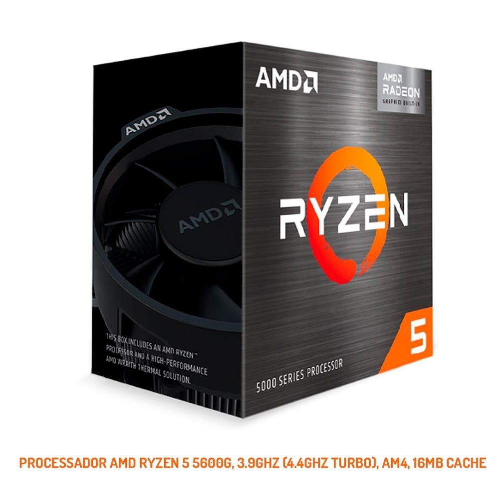 Imagem 3 de 10 do produto PC OnPress Powered By Asus AMD Ryzen 5 5600G, 1x Fan ARGB, 16GB DDR4, SSD 480GB, Linux, Preto - ONGR55600G16S48
