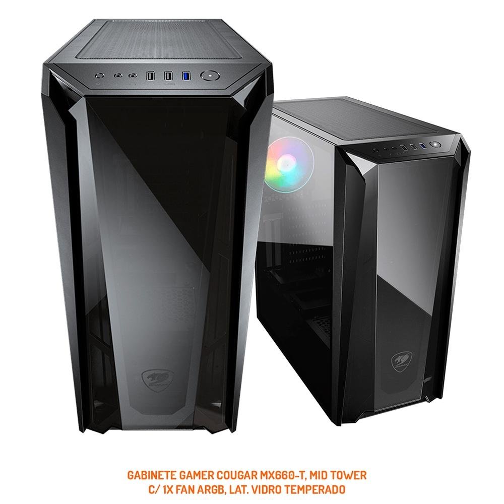Imagem 9 de 10 do produto PC OnPress Powered By Asus AMD Ryzen 5 5600G, 1x Fan ARGB, 16GB DDR4, SSD 480GB, Linux, Preto - ONGR55600G16S48
