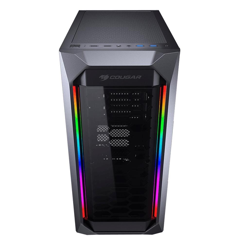 Imagem 2 de 9 do produto PC Gamer OnPress Powered By Asus i5 9600KF, RGB, GTX 1650 4GB, 16GB DDR4, SSD 480GB, Linux, Preto - ONG96KFT16516S48