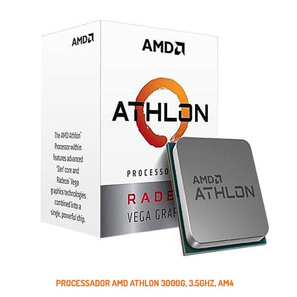 Imagem 3 de 10 do produto Computador OnPress Powered By Asus AMD Atlhon 3000G, RGB, 8GB, SSD 240GB, Linux, Preto - ONG3000G08S24