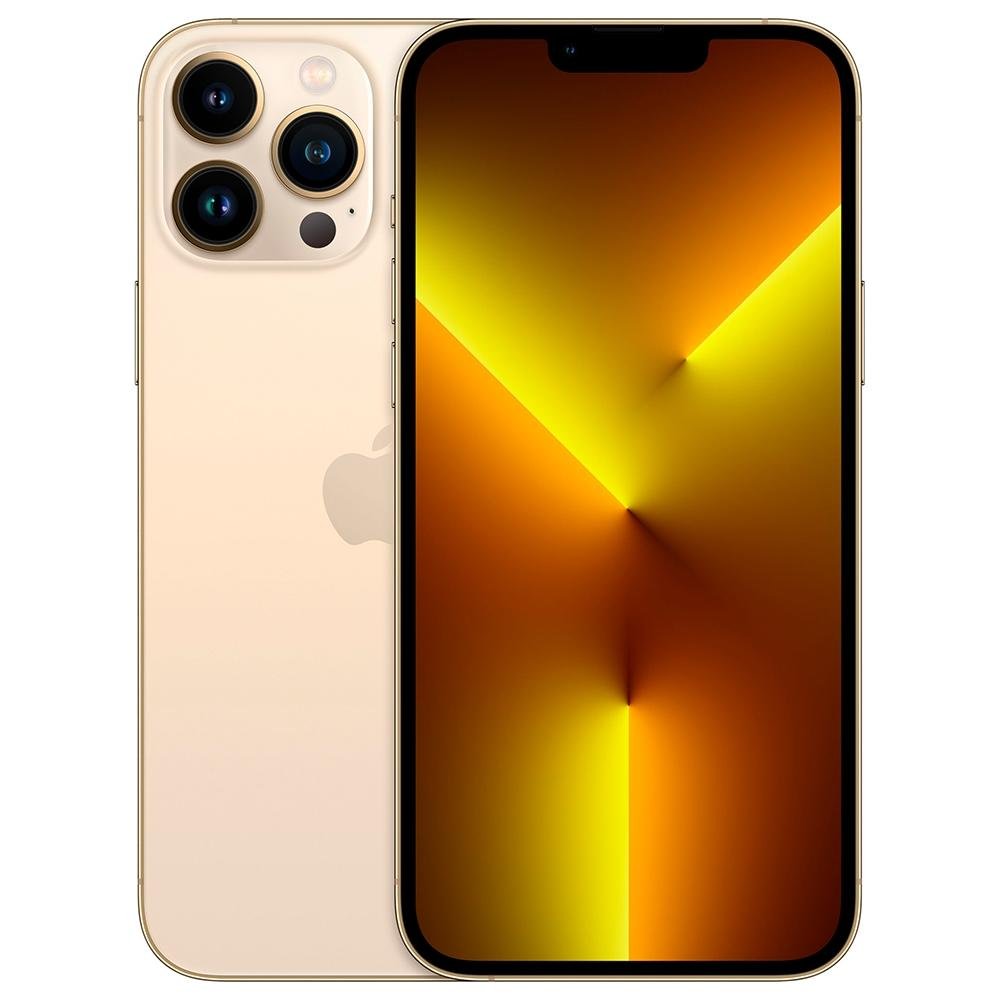 iPhone 13 Pro Max Apple 128GB Dourado, 5G, Tela de 6.7, Câmera Tripla 12MP - MLL83BZ/A iPhone 13 Pro Max Apple 128GB Dourado, 5G, Tela de 6.7, Câmera Tripla 12MP - MLL83BZ/A