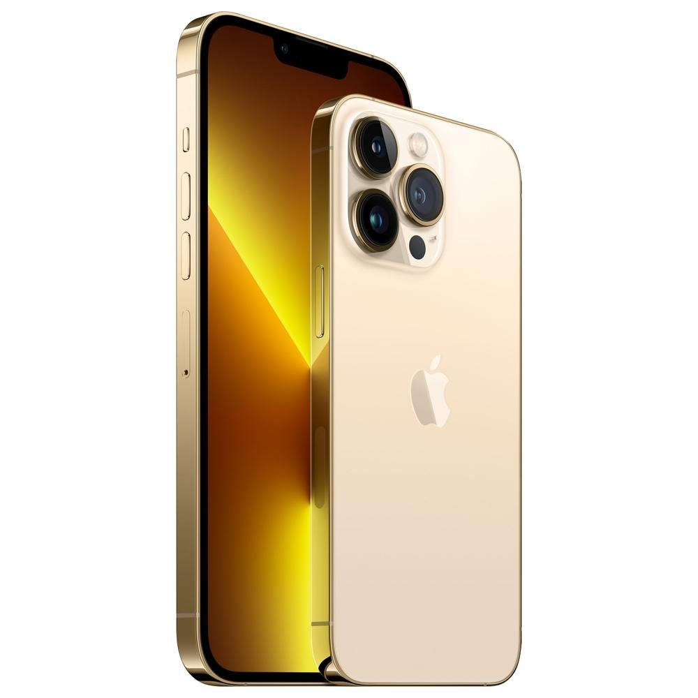 iPhone 13 Pro 256GB Dourado, 5G, Tela de 6.1, Câmera Tripla 12MP - MLVK3BZ/A