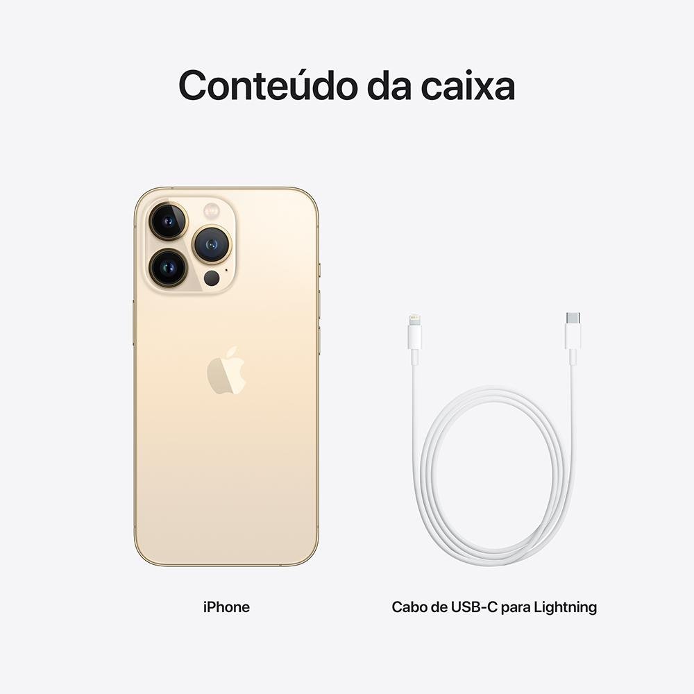 Imagem 11 de 11 do produto iPhone 13 Pro 256GB Dourado, 5G, Tela de 6.1, Câmera Tripla 12MP - MLVK3BZ/A