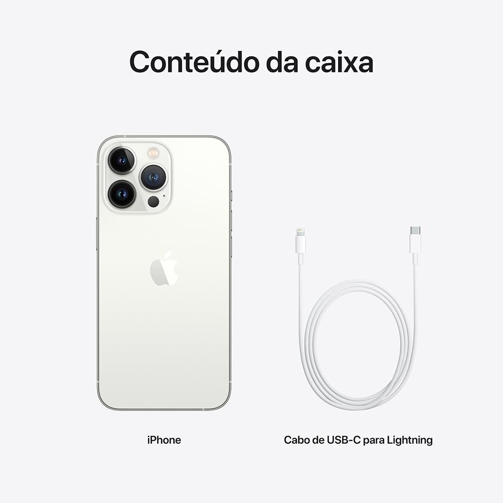 Iphone 13 Pro Max 512GB Prateado, 5G, Tela 6.1, Câmera Tripla 12MP + Selfie 12MP - MLLG3BZ/A Iphone 13 Pro Max 512GB Prateado, 5G, Tela 6.1, Câmera Tripla 12MP + Selfie 12MP - MLLG3BZ/A