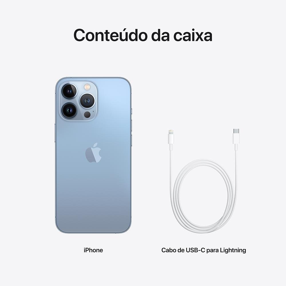 Imagem 11 de 11 do produto iPhone 13 Pro 1TB Azul Sierra, 5G, Tela de 6.1, Câmera Tripla 12MP - MLW03BZ/A