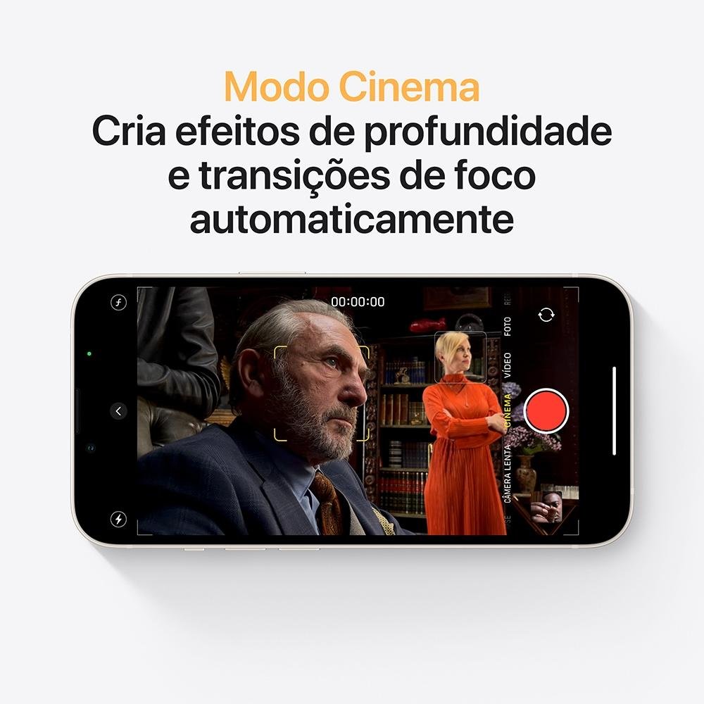 iPhone 13 256GB Estelar, 5G, Tela de 6.1, Câmera Dupla 12MP - MLQ73BZ/A