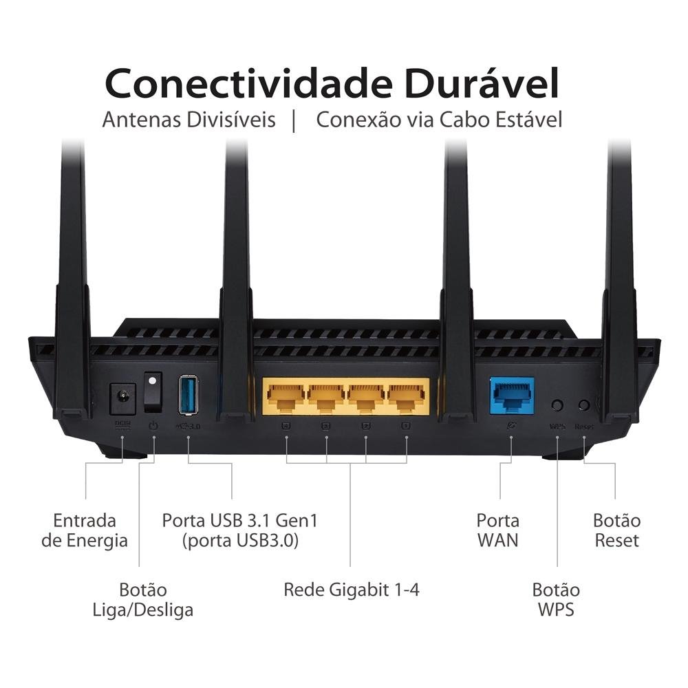 Roteador ASUS RT-AX3000 | KaBuM!