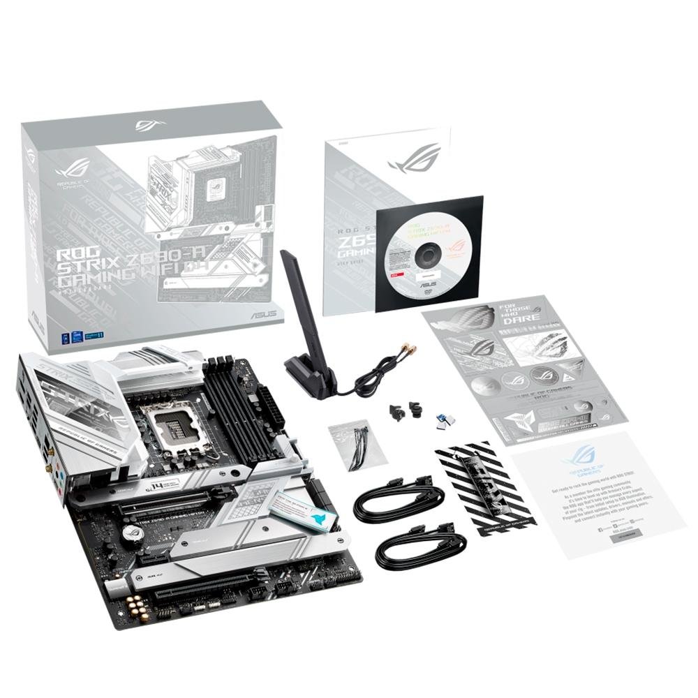 Placa Mãe Asus ROG Strix Z690-A Gaming Wi-Fi D4, Intel 1700 Z690