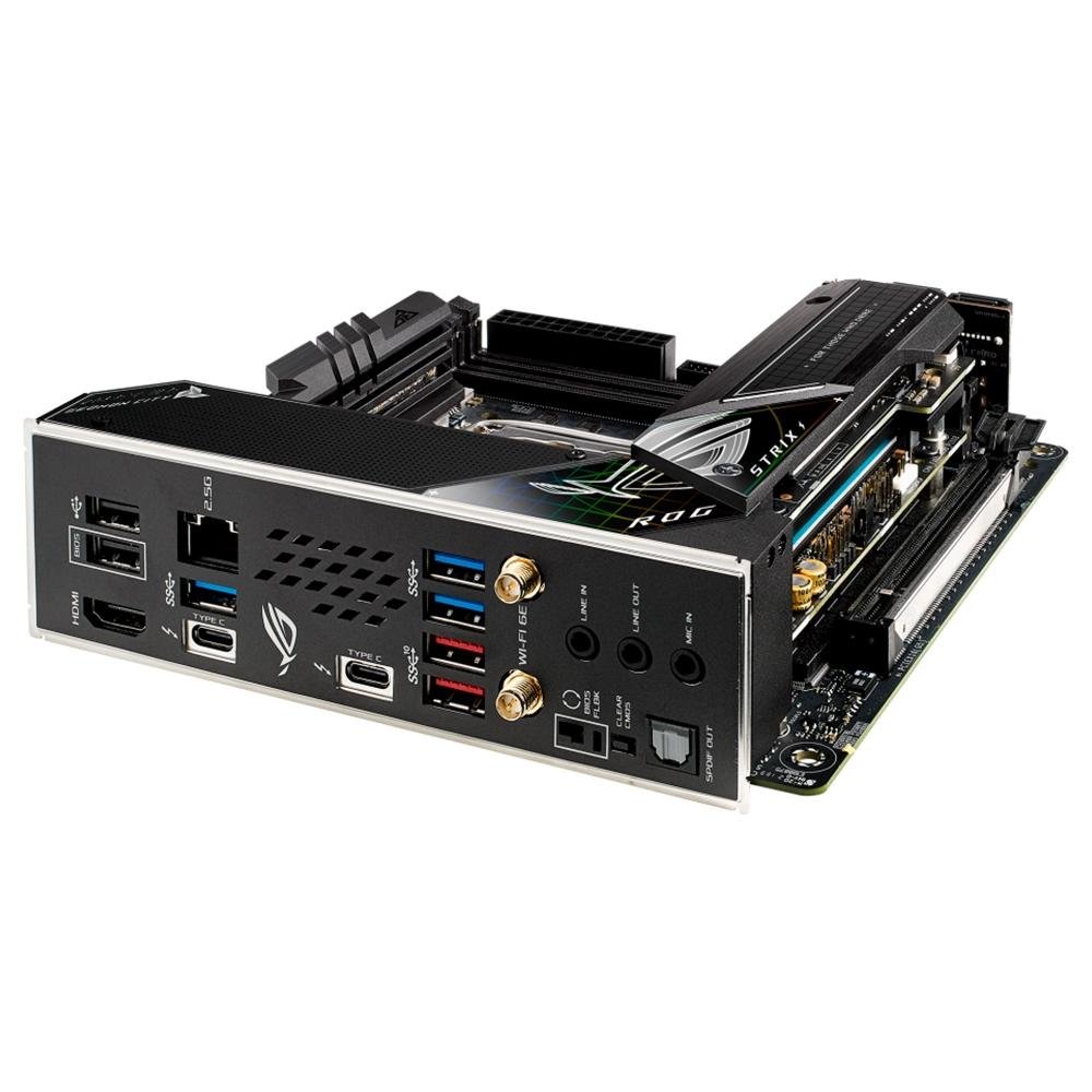 Placa Mãe Asus ROG STRIX Z690-I GAMING WIFI, Intel 1700 Z690, DDR5, Mini ITX - 90MB1910-M0EAY0