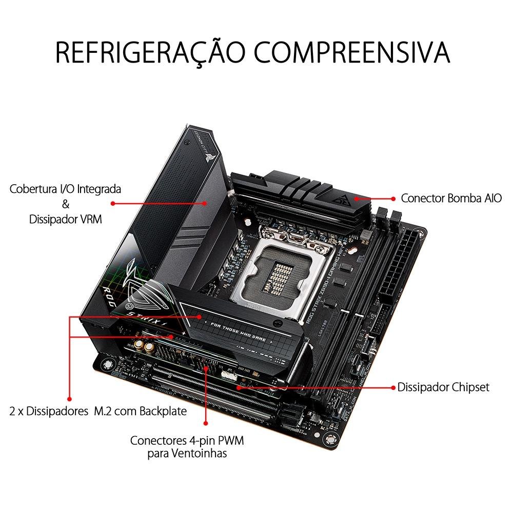 Placa Mãe Asus ROG STRIX Z690-I GAMING WIFI | KaBuM!