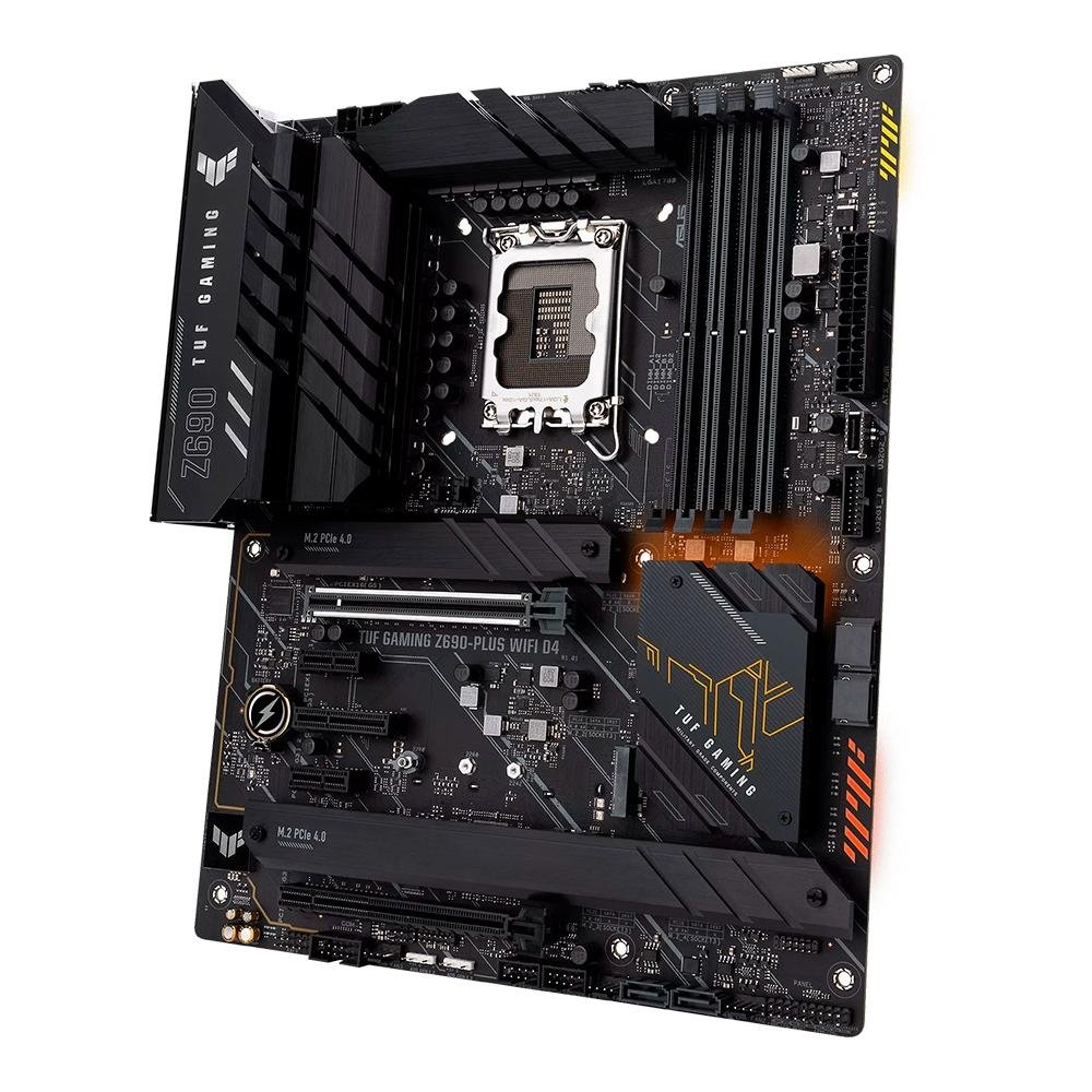 Placa Mãe Asus TUF GAMING Z690-PLUS WIFI D4, Intel, ATX, DDR4, RGB
