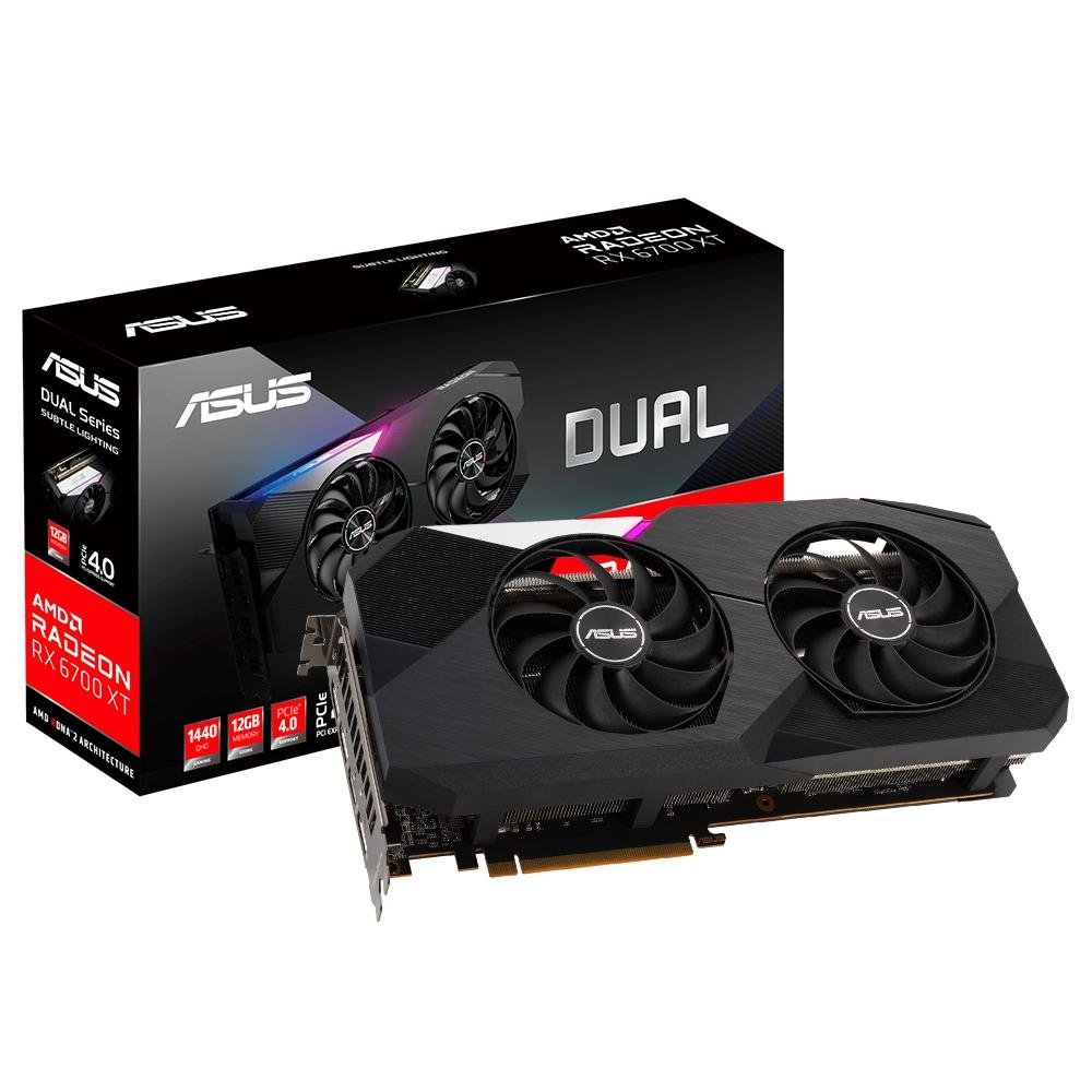 Placa de Vídeo Asus AMD Radeon RX 6700 XT KaBuM