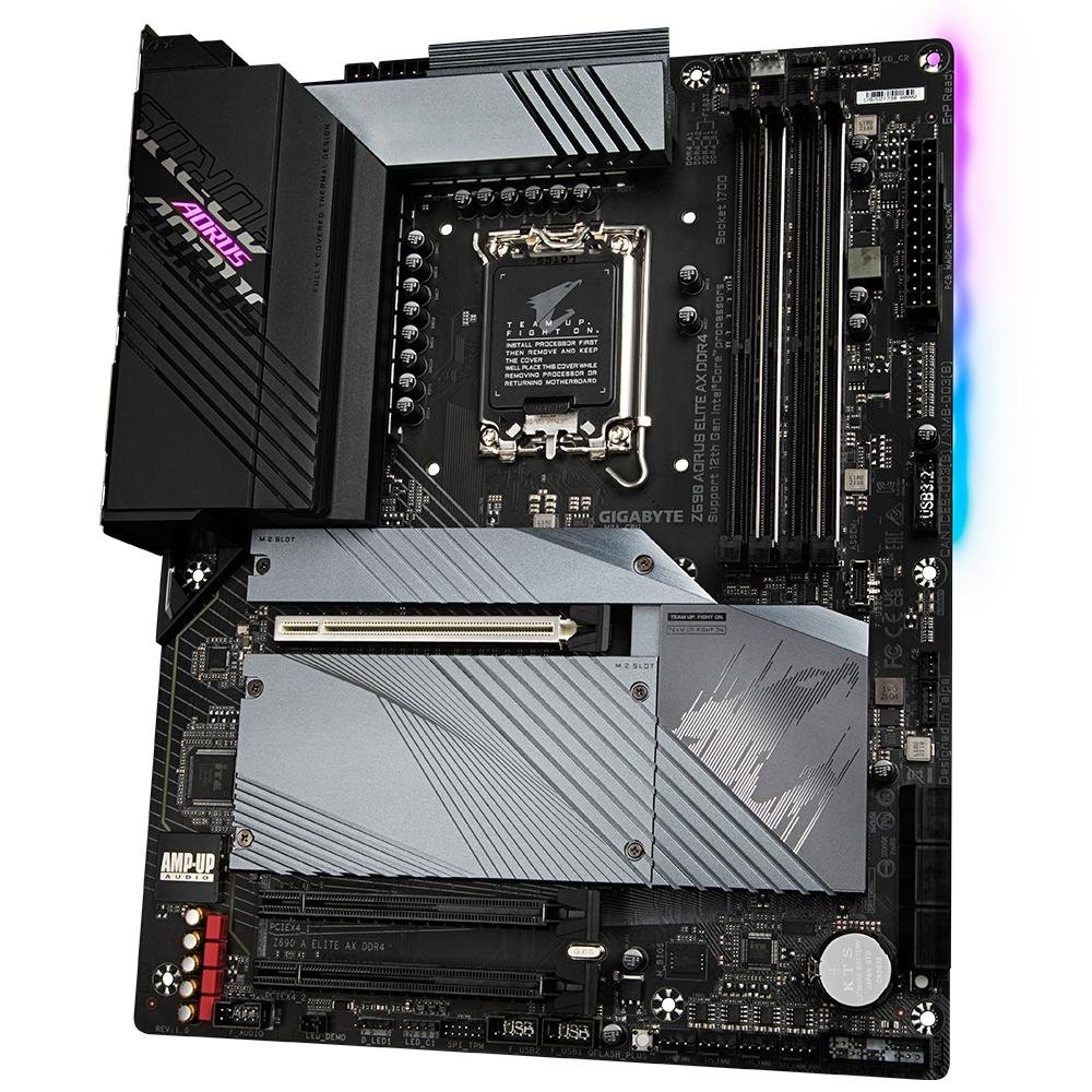 Placa Mãe Gigabyte Z690 Aorus Elite AX, Intel LGA 1700, ATX, DDR4