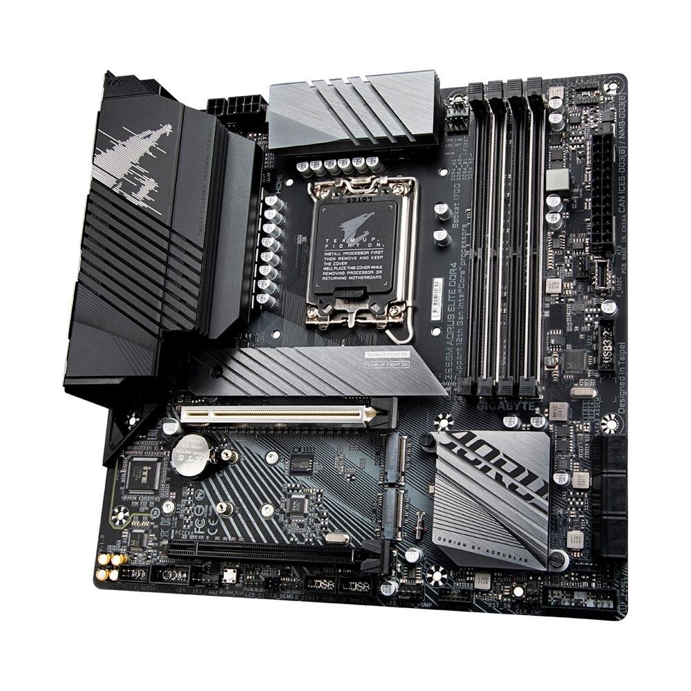 Placa-Mãe Gigabyte Z690M Aorus Elite, Rev. 1.0, Intel LGA 1700, mATX, DDR4, M.2 NVMe, Preto - Z690M A ELITE DDR4