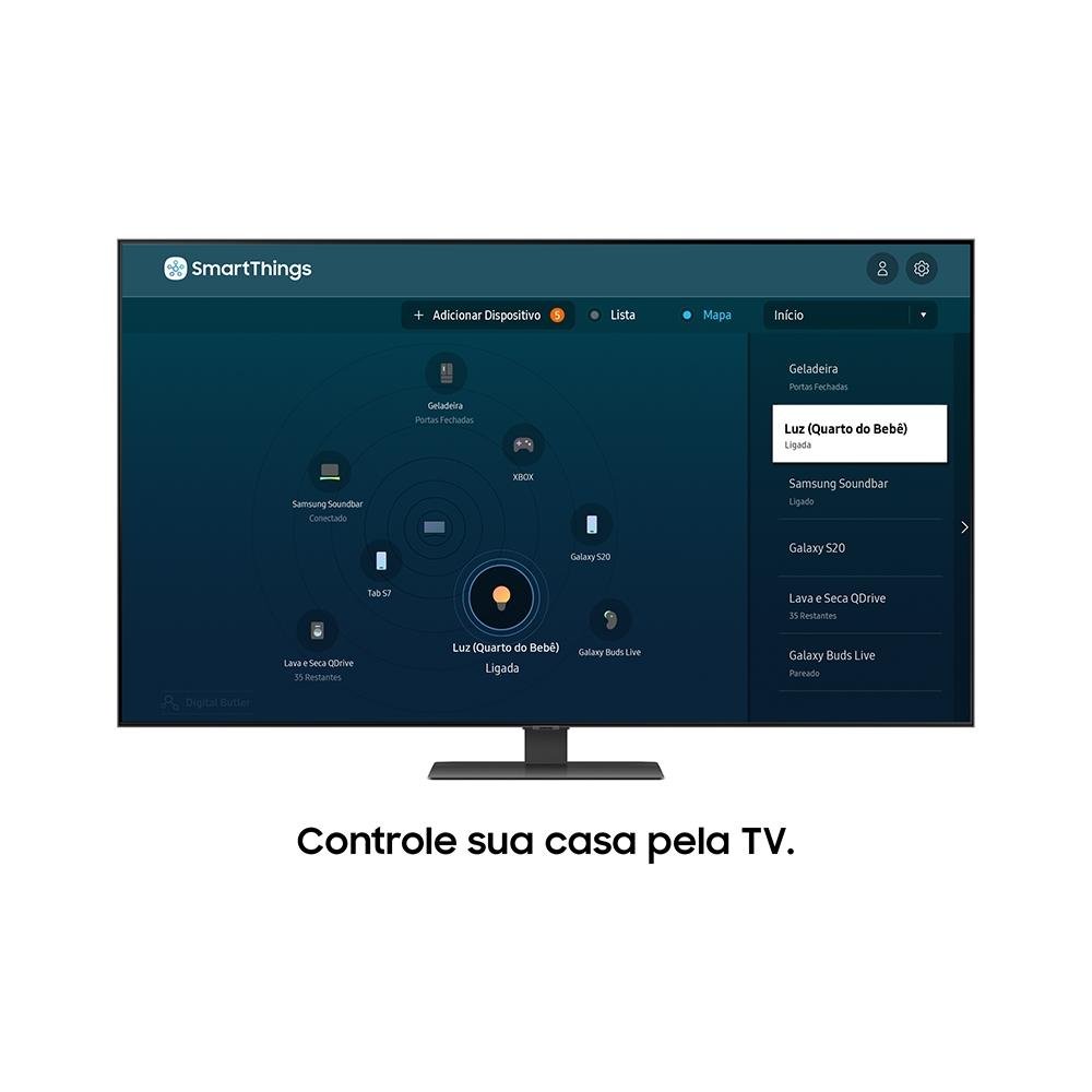 Imagem 13 de 15 do produto Smart TV Samsung 50 Polegadas 4K QLED, HDMI, USB, Modo Game, Processador IA, Pontos Quânticos, Alexa Google Assistente - QN50Q80AAGXZD