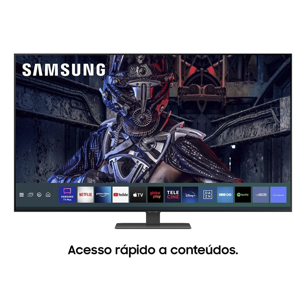 Imagem 9 de 15 do produto Smart TV Samsung 50 Polegadas 4K QLED, HDMI, USB, Modo Game, Processador IA, Pontos Quânticos, Alexa Google Assistente - QN50Q80AAGXZD