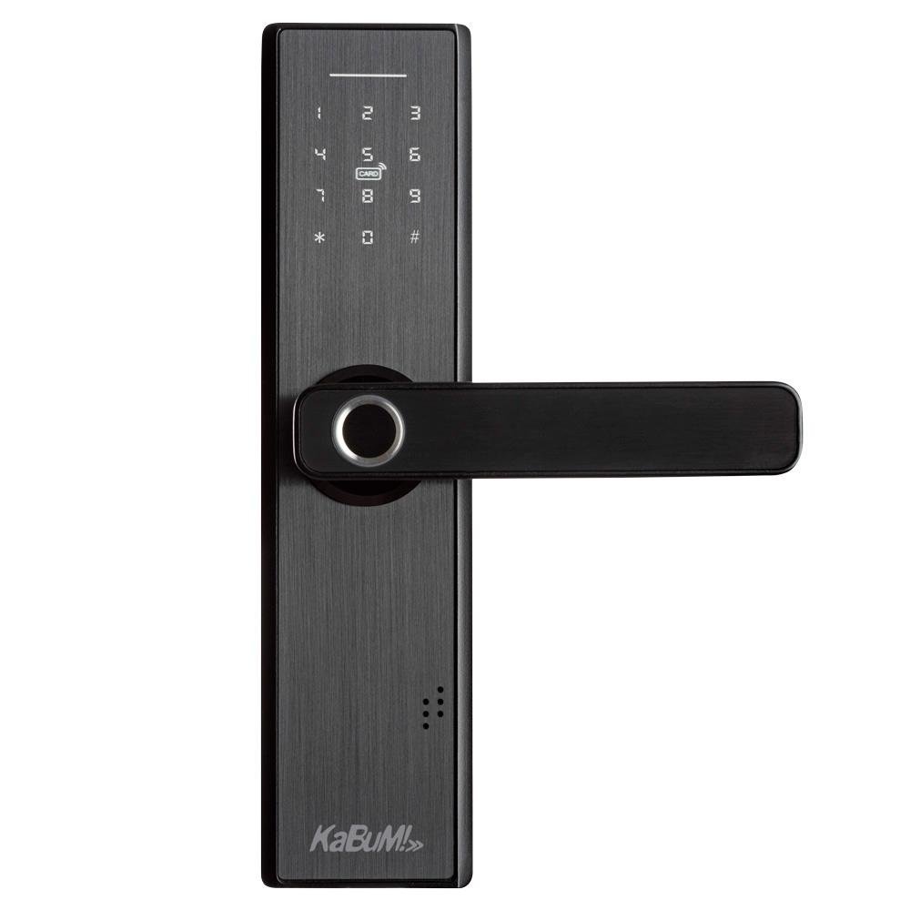 Fechadura Digital KaBuM! smart 500 - Biometria, controle via aplicativo, Alumínio Escovado (Com maçaneta) - KBSG004 Fechadura Digital KaBuM! smart 500 - Biometria, controle via aplicativo, Alumínio Escovado (Com maçaneta) - KBSG004