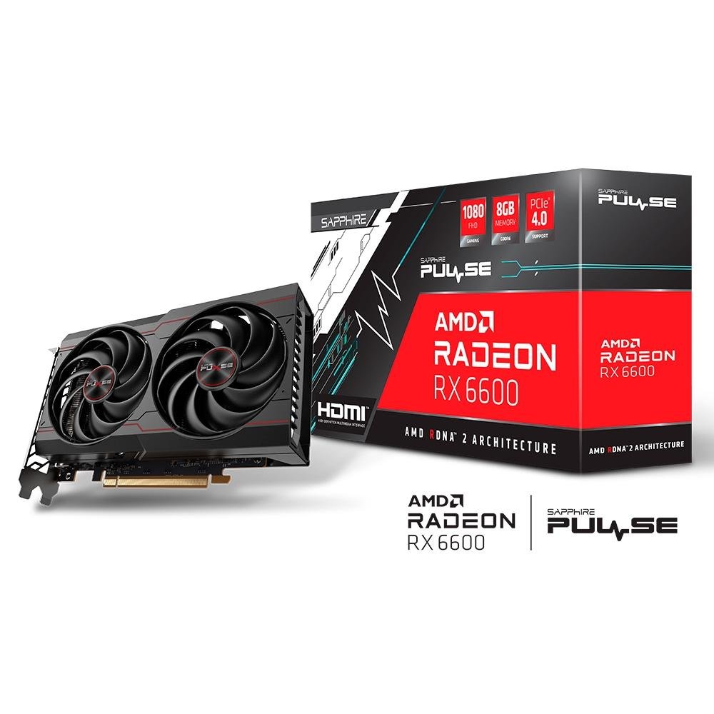 Placa de Vídeo Sapphire AMD Radeon RX6600 | KaBuM!