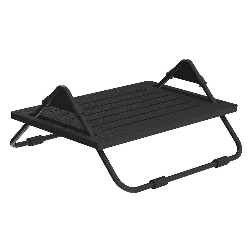 Imagem 2 de 3 do produto Apoio Ergonômico para os pés Multivisão, MDF, Preto, Desmontado - Apoio-PR