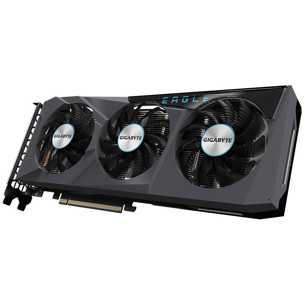 Placa de Vídeo Gigabyte Radeon RX 6600 EAGLE AMD, 8GB, GDDR6, Preto - GV-R66EAGLE-8GD
