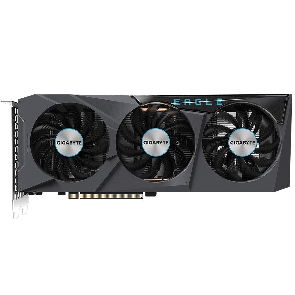 Placa de Vídeo Gigabyte Radeon RX 6600 EAGLE AMD, 8GB, GDDR6, Preto - GV-R66EAGLE-8GD