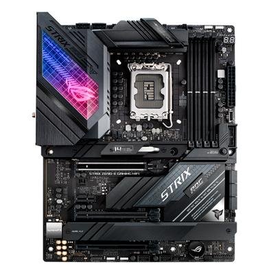 Placa-mãe Asus ROG STRIX Z690-E GAMING WIFI, Intel 1700 Z690, DDR5, ATX Placa-mãe IntelZ690 LGA 1700 ATX com PCIe 5.0, 18+1 fases de alimentação, su