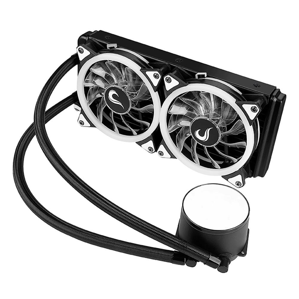 Water Cooler Rise Mode, ARGB, 240mm, AMD/Intel, Preto - RM-WCB-04-ARGB Water Cooler Rise Mode, ARGB, 240mm, AMD/Intel, Preto - RM-WCB-04-ARGB