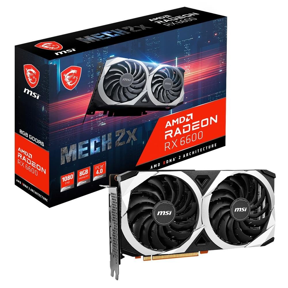 ジャンクMSI Radeon RX 6600 MECH 2X 8G 本体 placa-de-video-msi-amd-radeon-